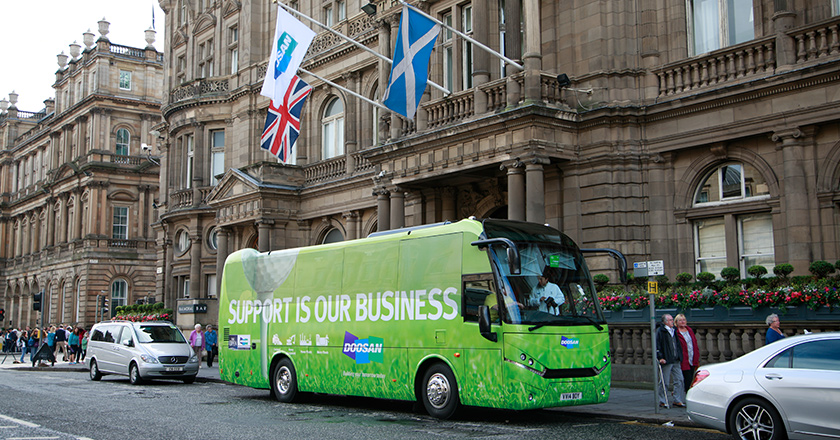 2015年英国公开赛品牌宣传巴士