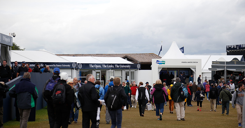 The Open promotion booth, 2015