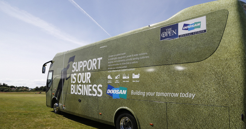 2016年英国高尔夫球公开赛品牌宣传巴士